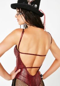 Ring Leader Metallic Bodysuit sold by Dolls Kill