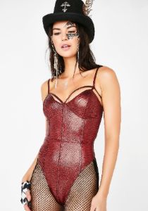 Ring Leader Metallic Bodysuit sold by Dolls Kill