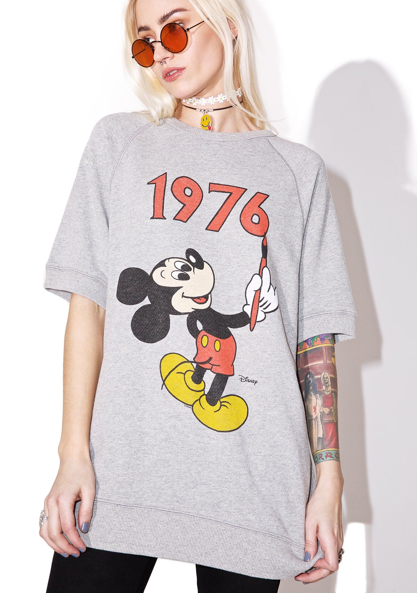 Mickey Raglan Sweatshirt sold by Dolls Kill