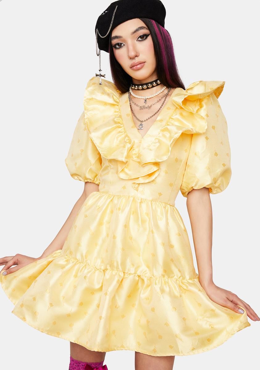 Starfish Ruffle Mini Dress sold by Dolls Kill