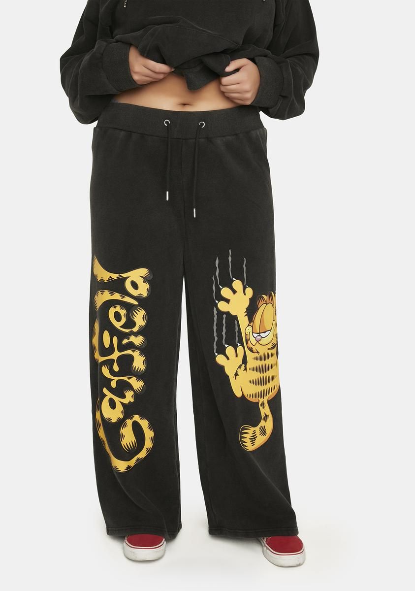 Plus Good Cat Bad Cat Fleece Joggers sold by Dolls Kill