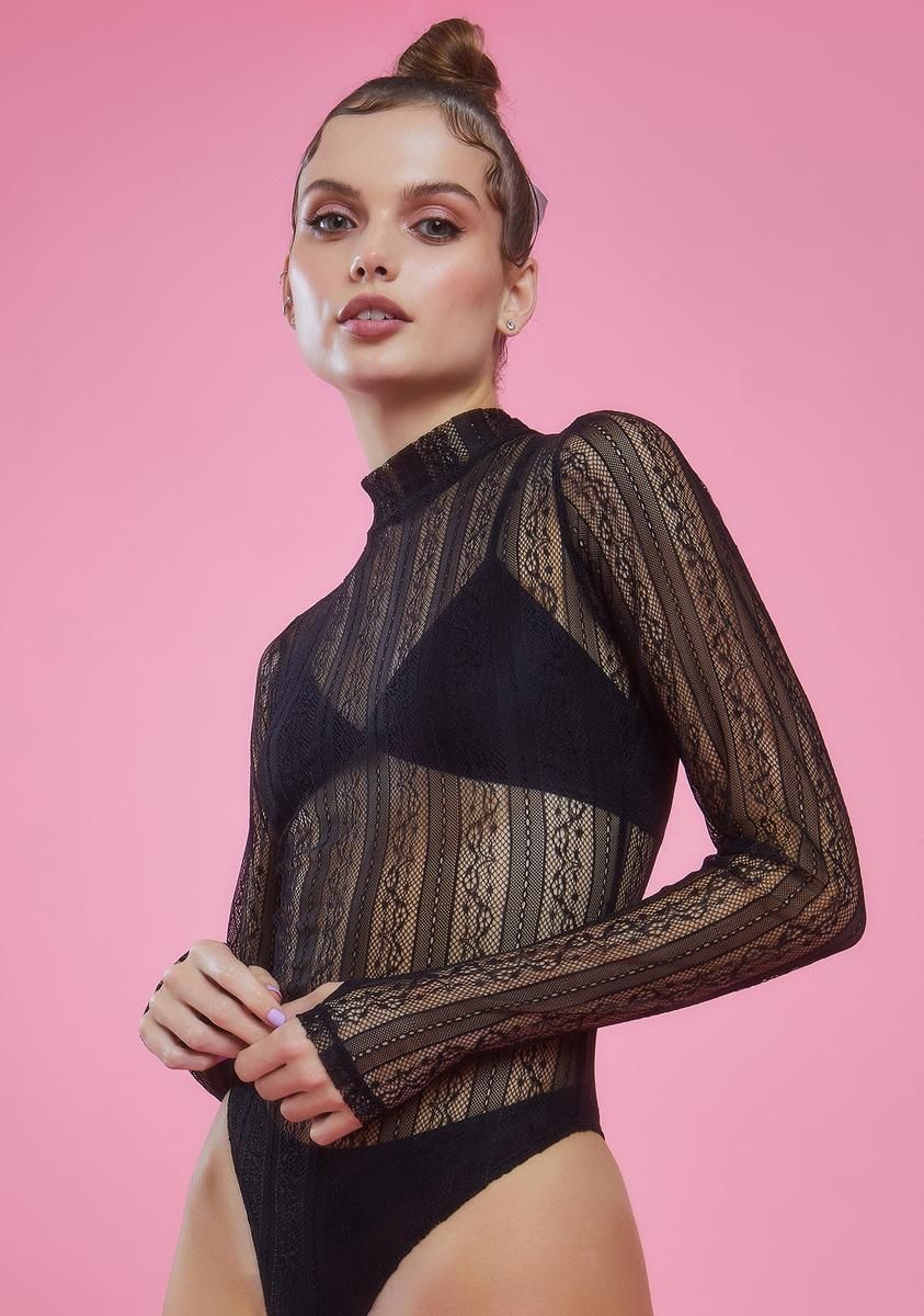 Sultry Twist Lace Bodysuit sold by Dolls Kill product image thumbnail 2