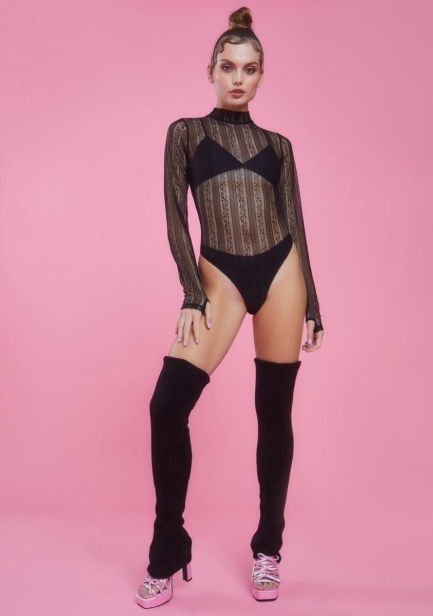 Sultry Twist Lace Bodysuit sold by Dolls Kill product image thumbnail 3