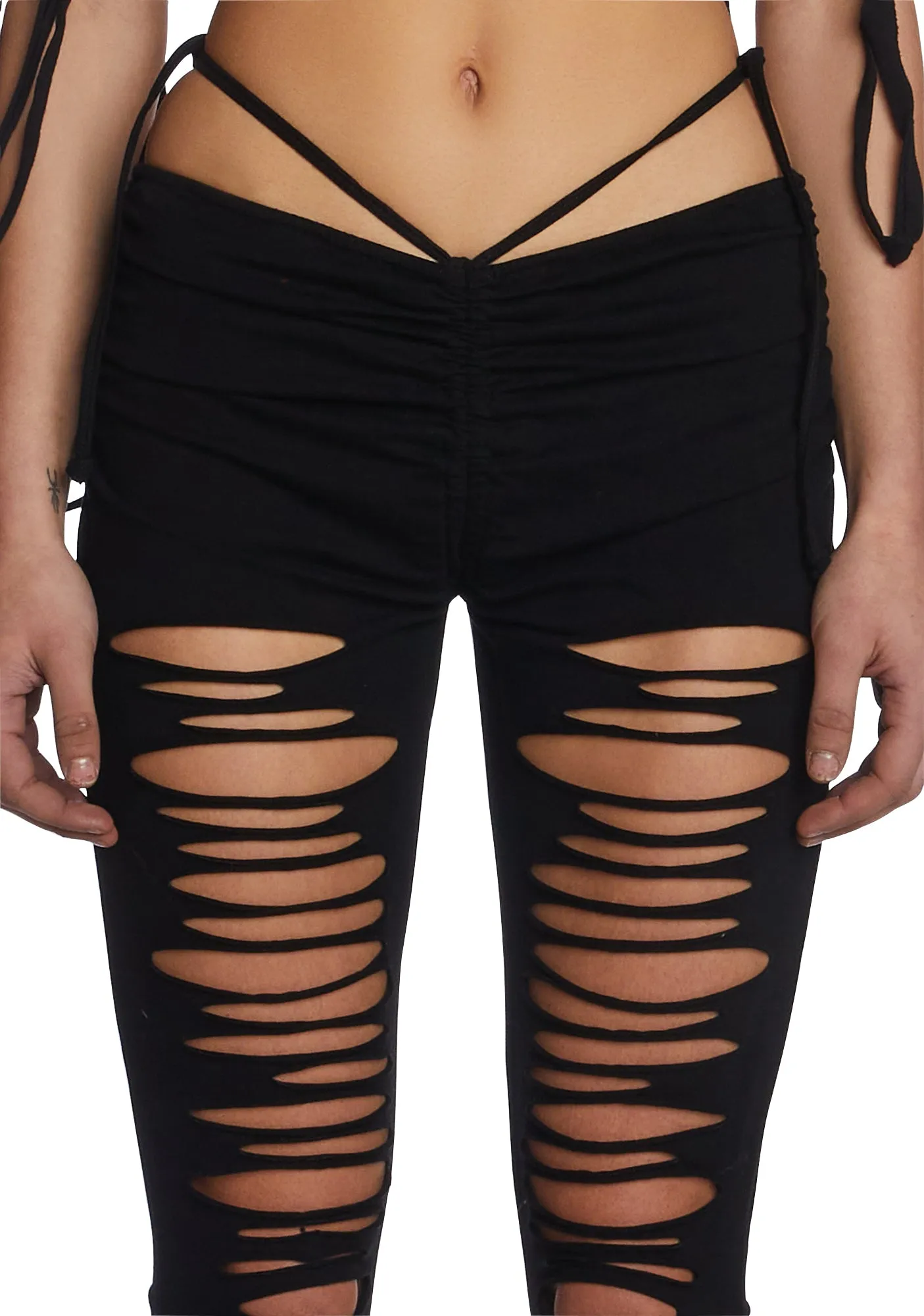 Echo V-Cut Cut-Out Bell Bottoms sold by Dolls Kill product image thumbnail 2