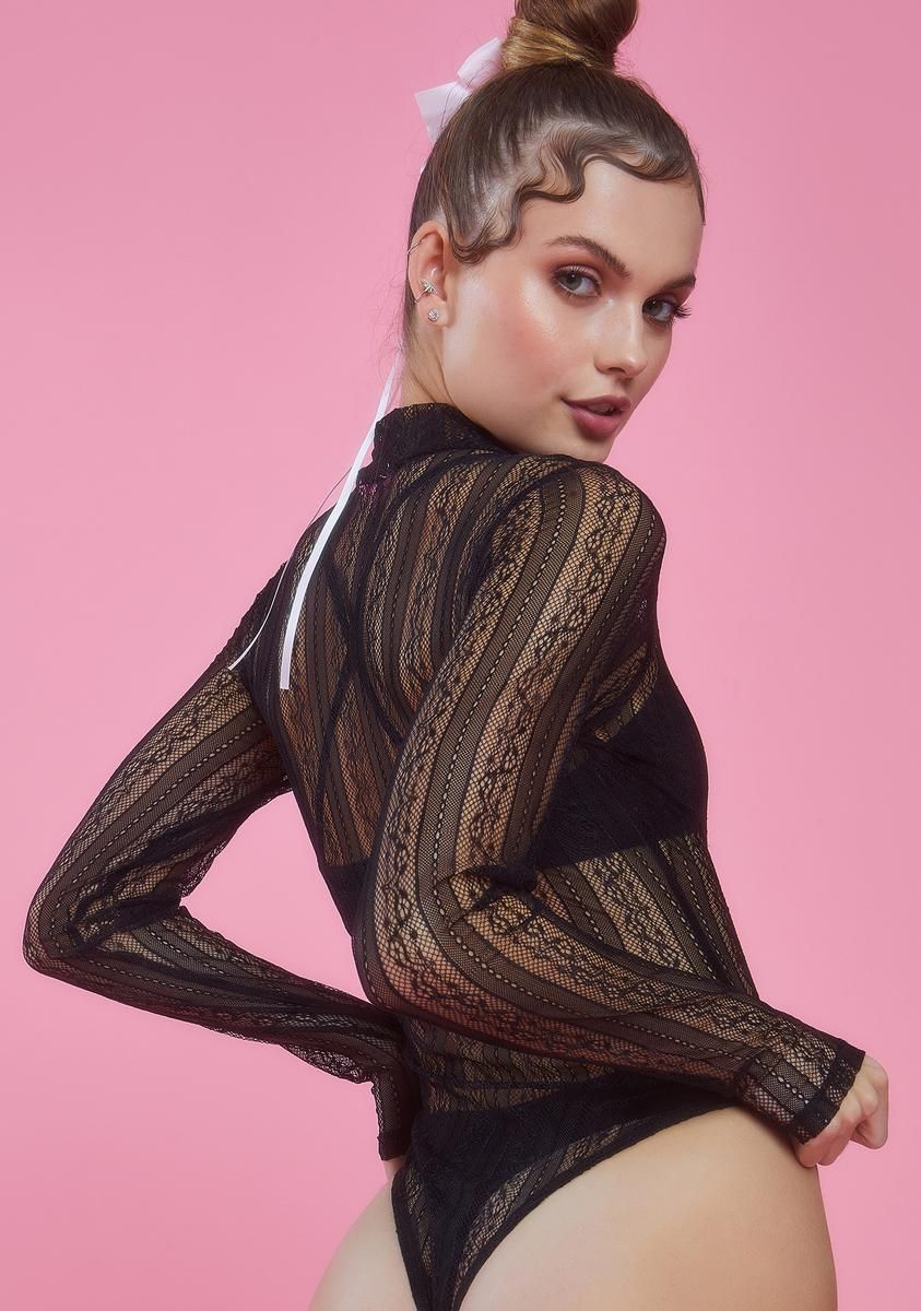Sultry Twist Lace Bodysuit sold by Dolls Kill product image thumbnail 4