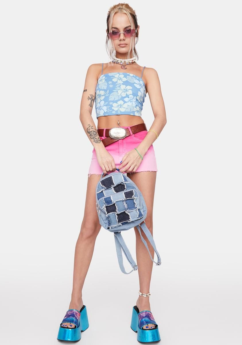 Pool Tropical Topics Hibiscus Cami Top sold by Dolls Kill product image thumbnail 3