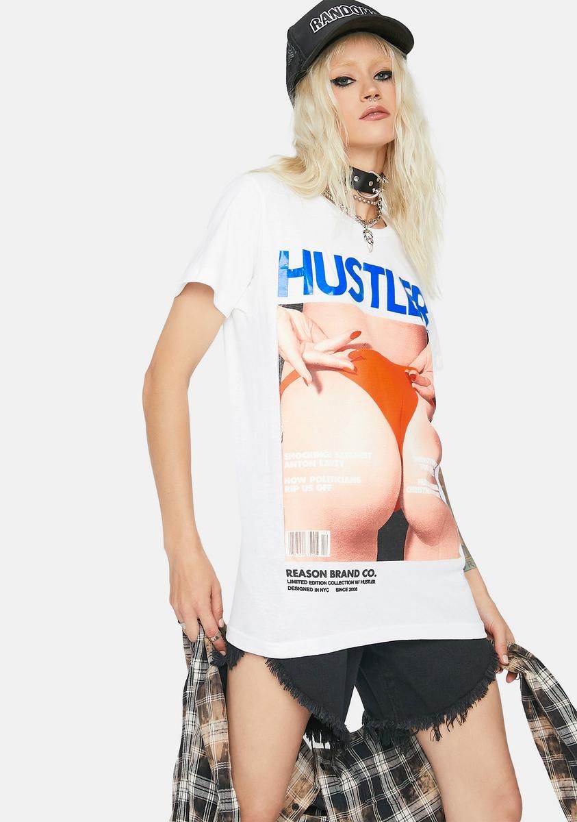 x Hustler Cheeks Graphic Tee sold by Dolls Kill product image thumbnail 2
