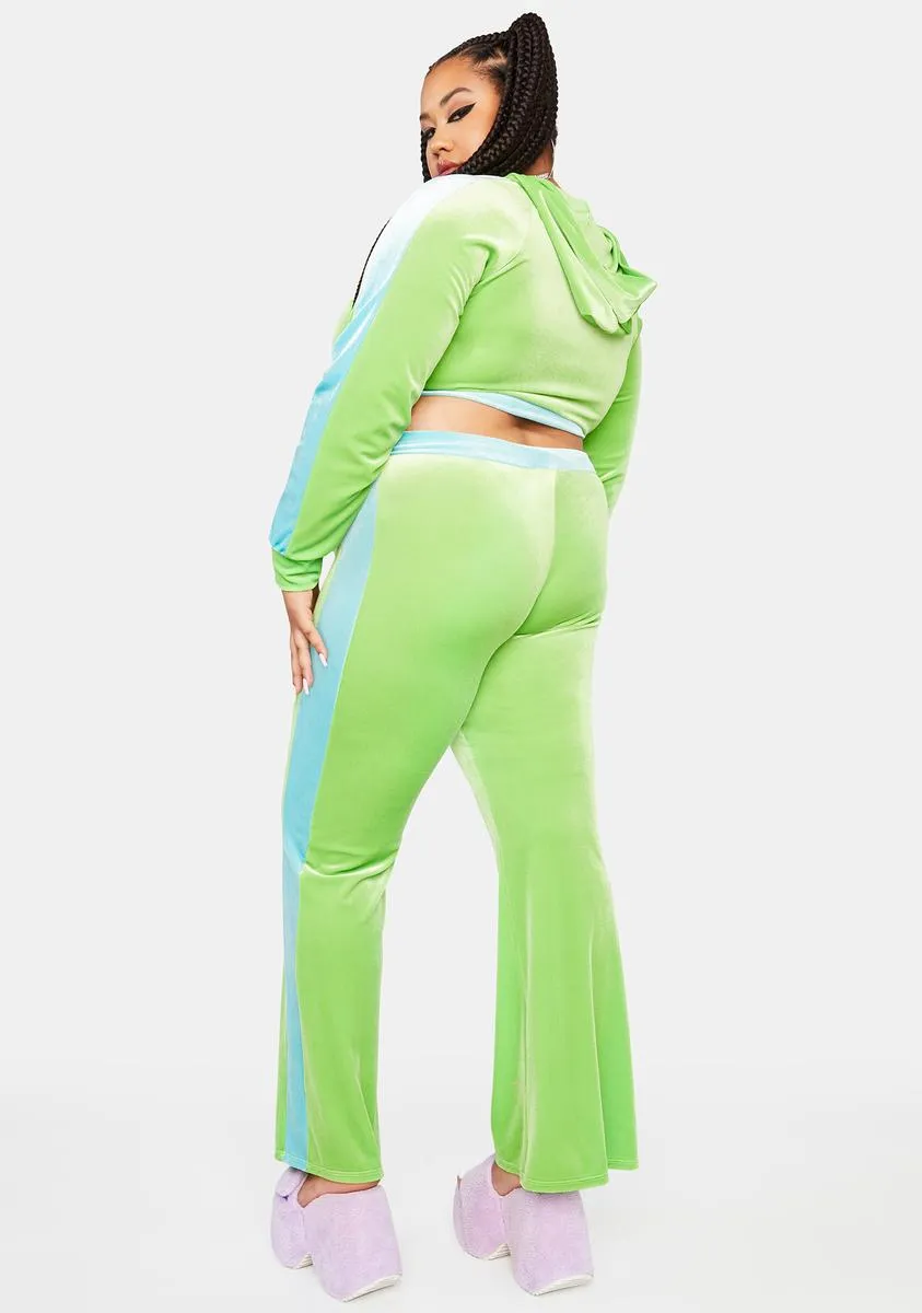 Plus Lime Indulge Me Velour Tracksuit Set sold by Dolls Kill product image thumbnail 4