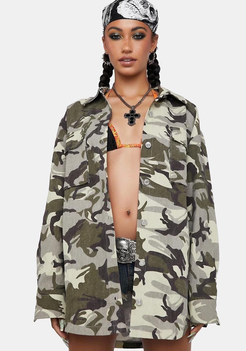 Declassified For You Camo Jacket sold by Dolls Kill
