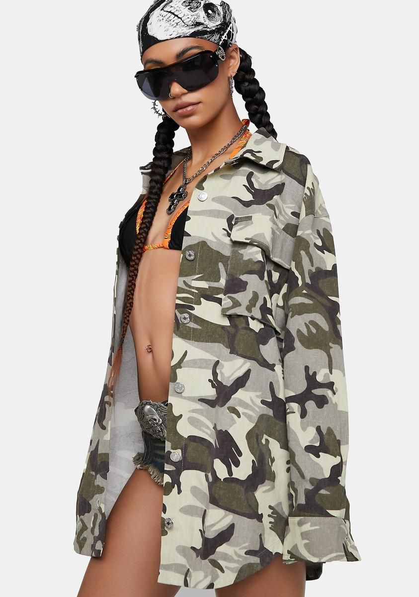 Declassified For You Camo Jacket sold by Dolls Kill product image thumbnail 2