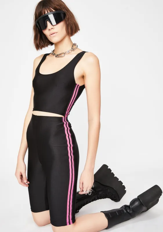 Fly Mode Biker Shorts Set sold by Dolls Kill