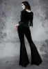Midnight Divination Velvet Bell Bottoms sold by Dolls Kill