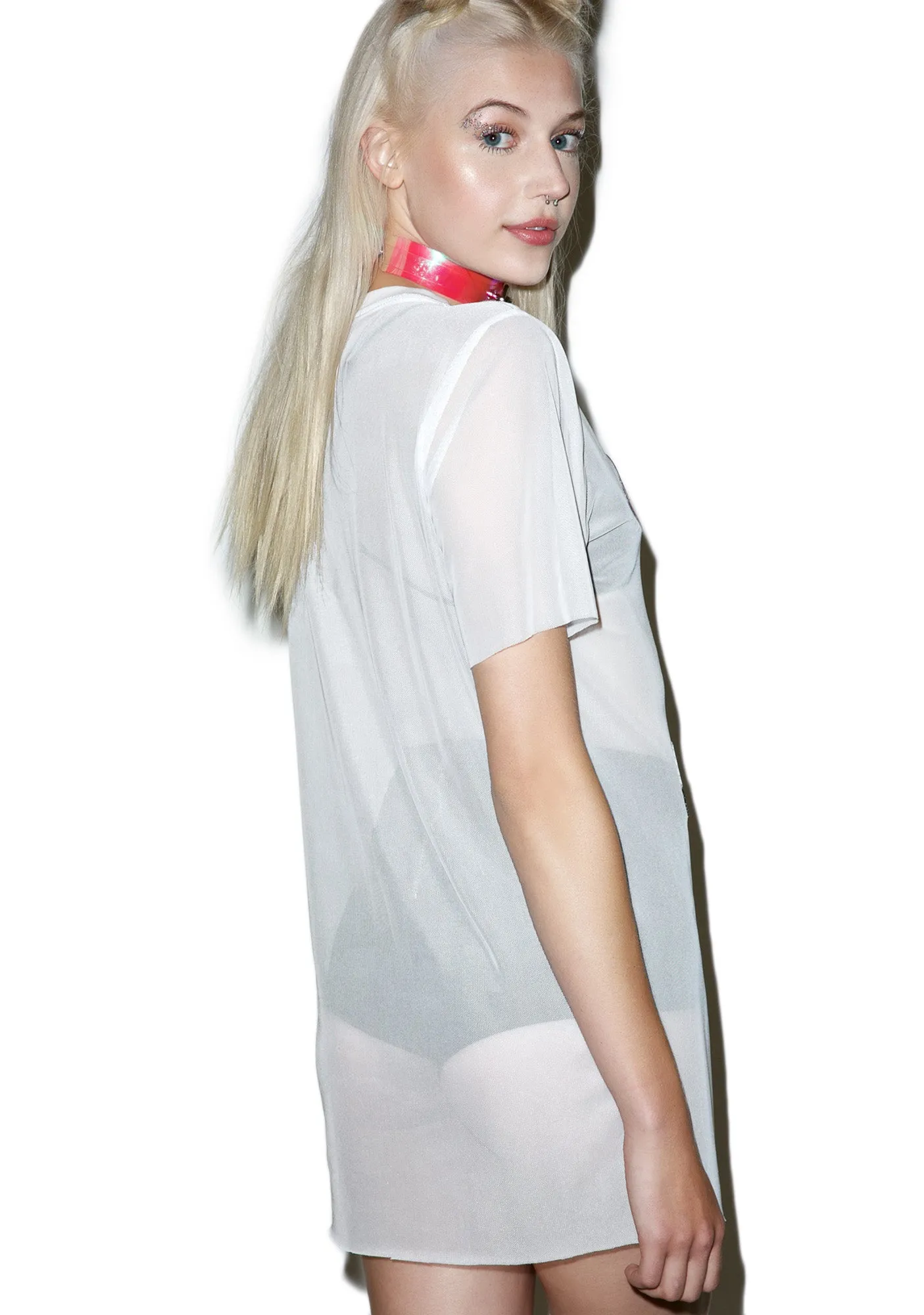 Girl Power Patches Mesh Dress sold by Dolls Kill product image thumbnail 2