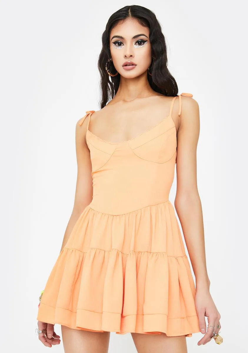 Orange Bijou Mini Dress sold by Dolls Kill