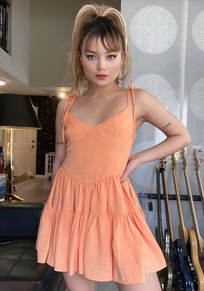 Orange Bijou Mini Dress sold by Dolls Kill product image thumbnail 5