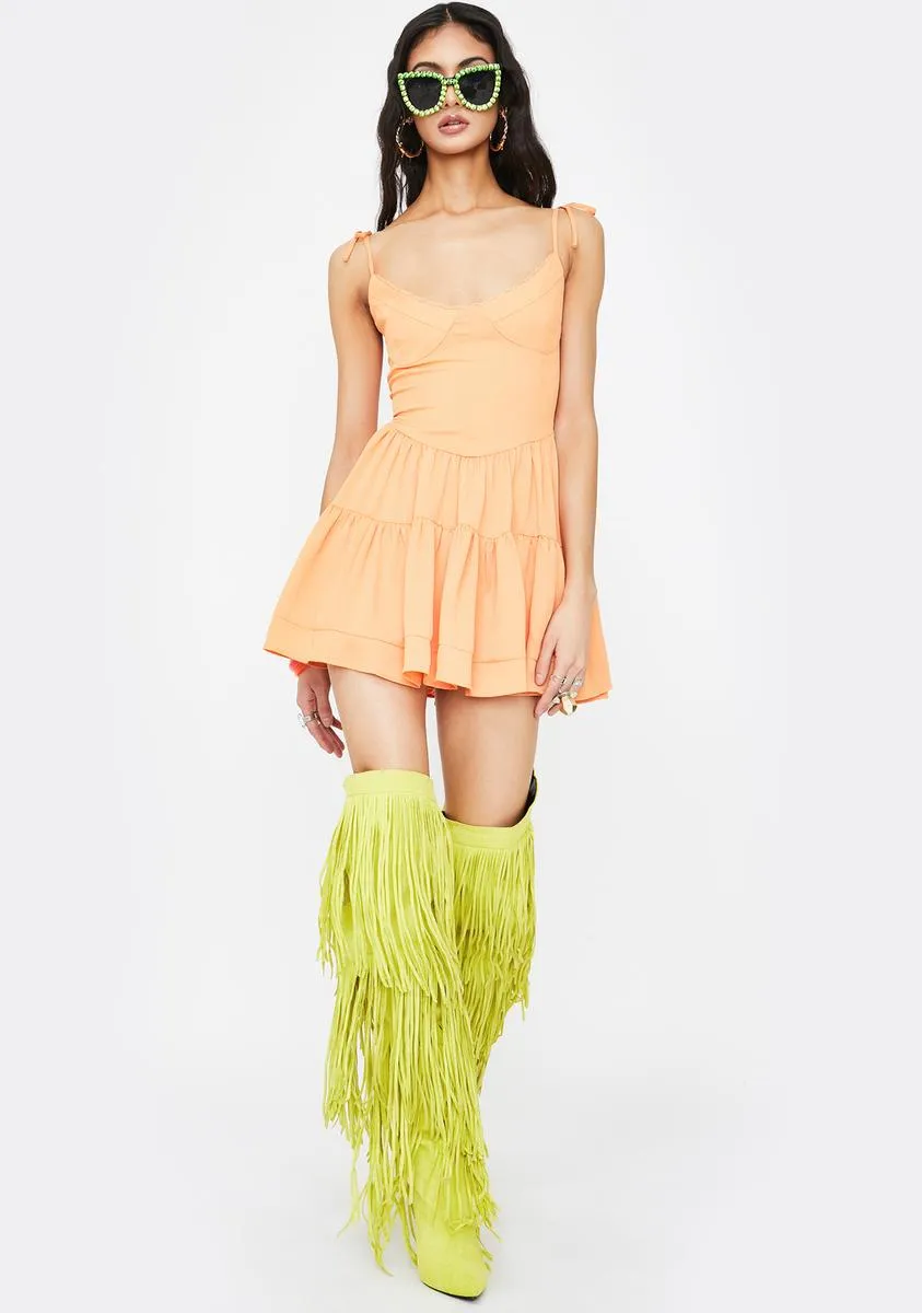 Orange Bijou Mini Dress sold by Dolls Kill product image thumbnail 3