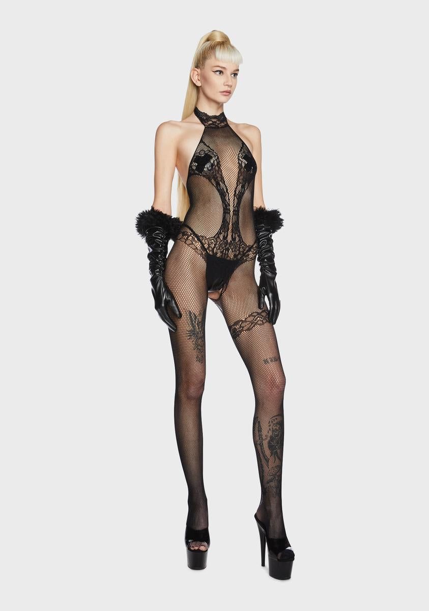 Hyped Up Fishnet Bodystocking sold by Dolls Kill product image thumbnail 4