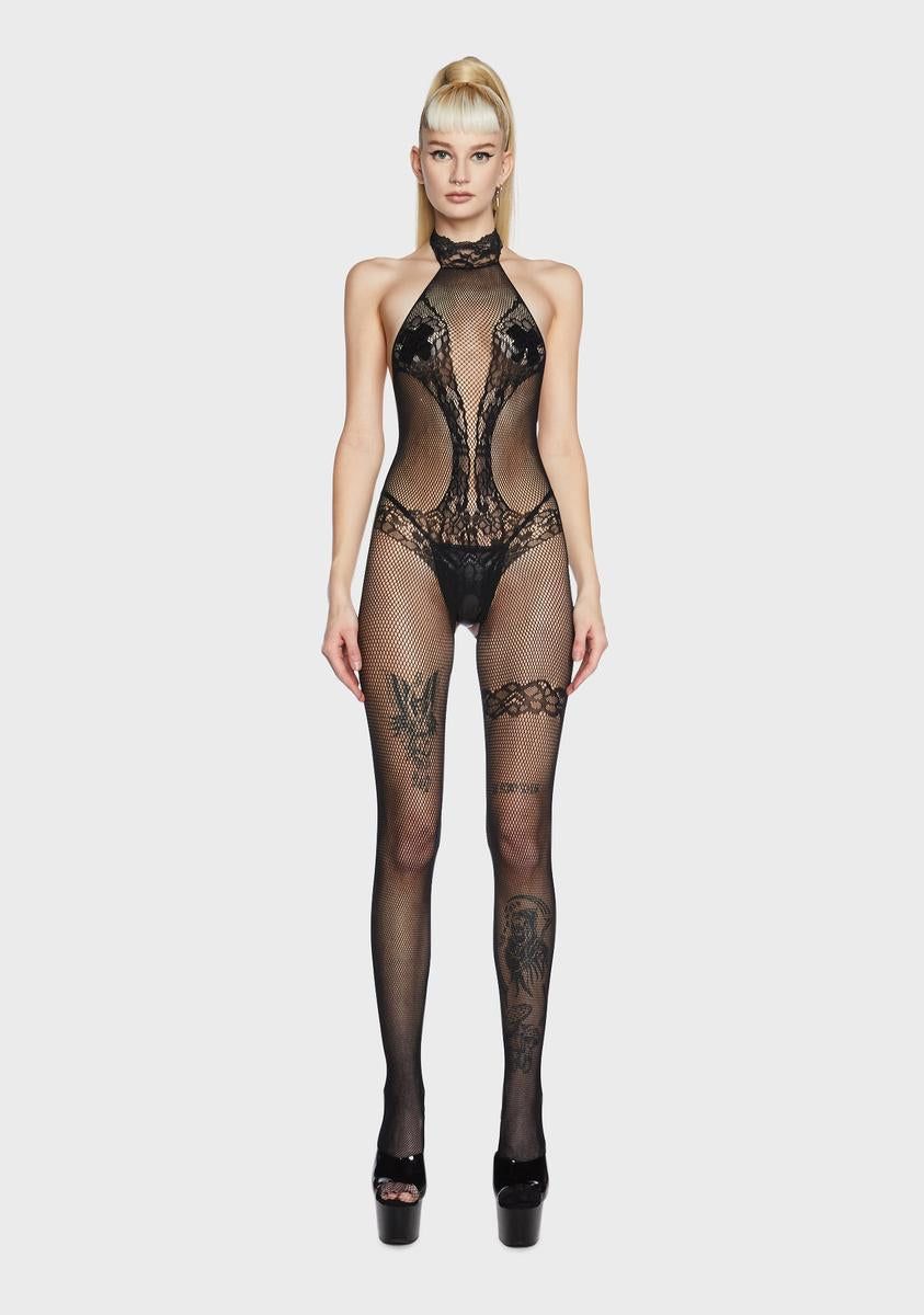 Hyped Up Fishnet Bodystocking sold by Dolls Kill