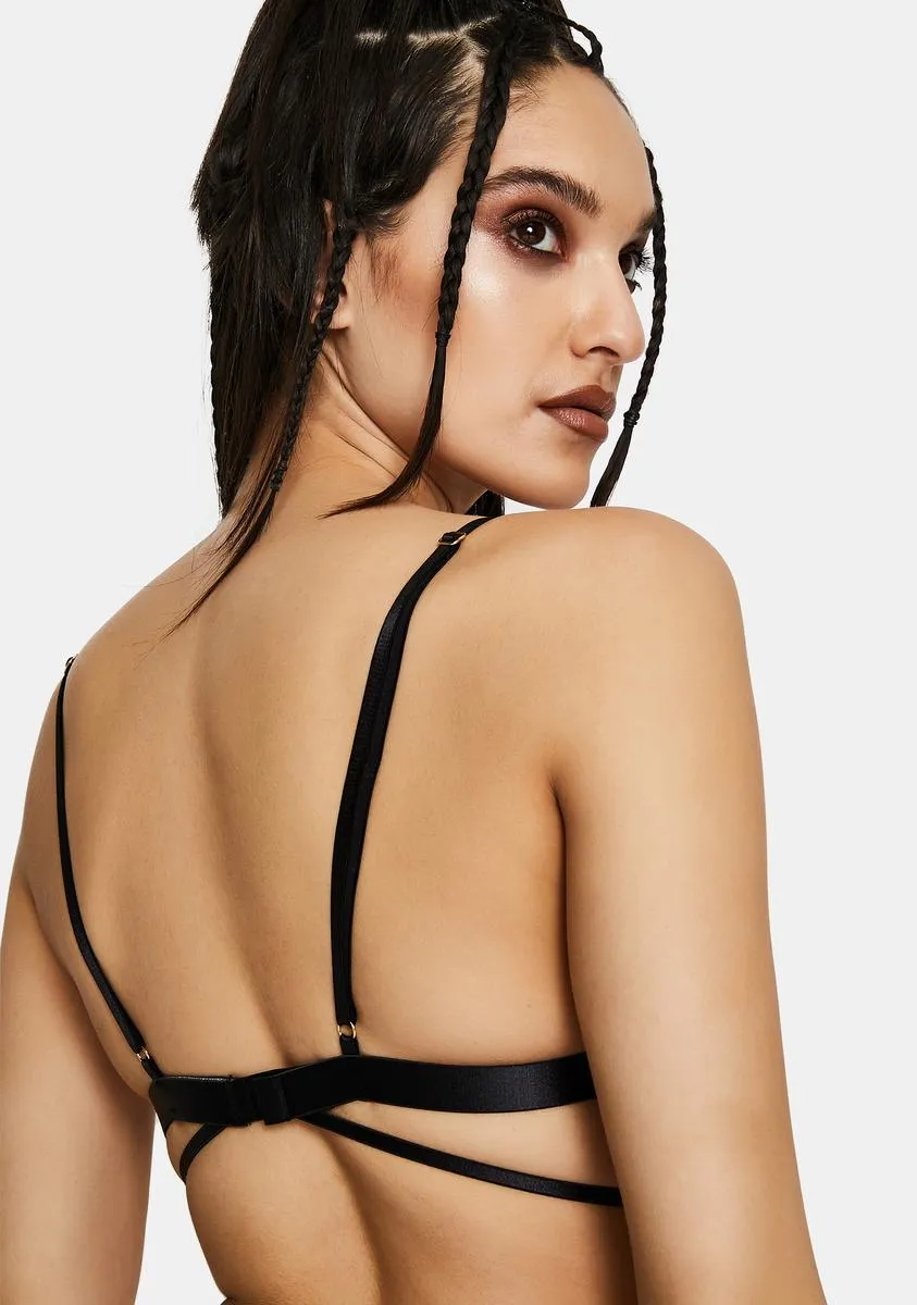 Black Starlit Bralette sold by Dolls Kill product image thumbnail 4