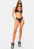 Black Zen Bikini Top sold by Dolls Kill