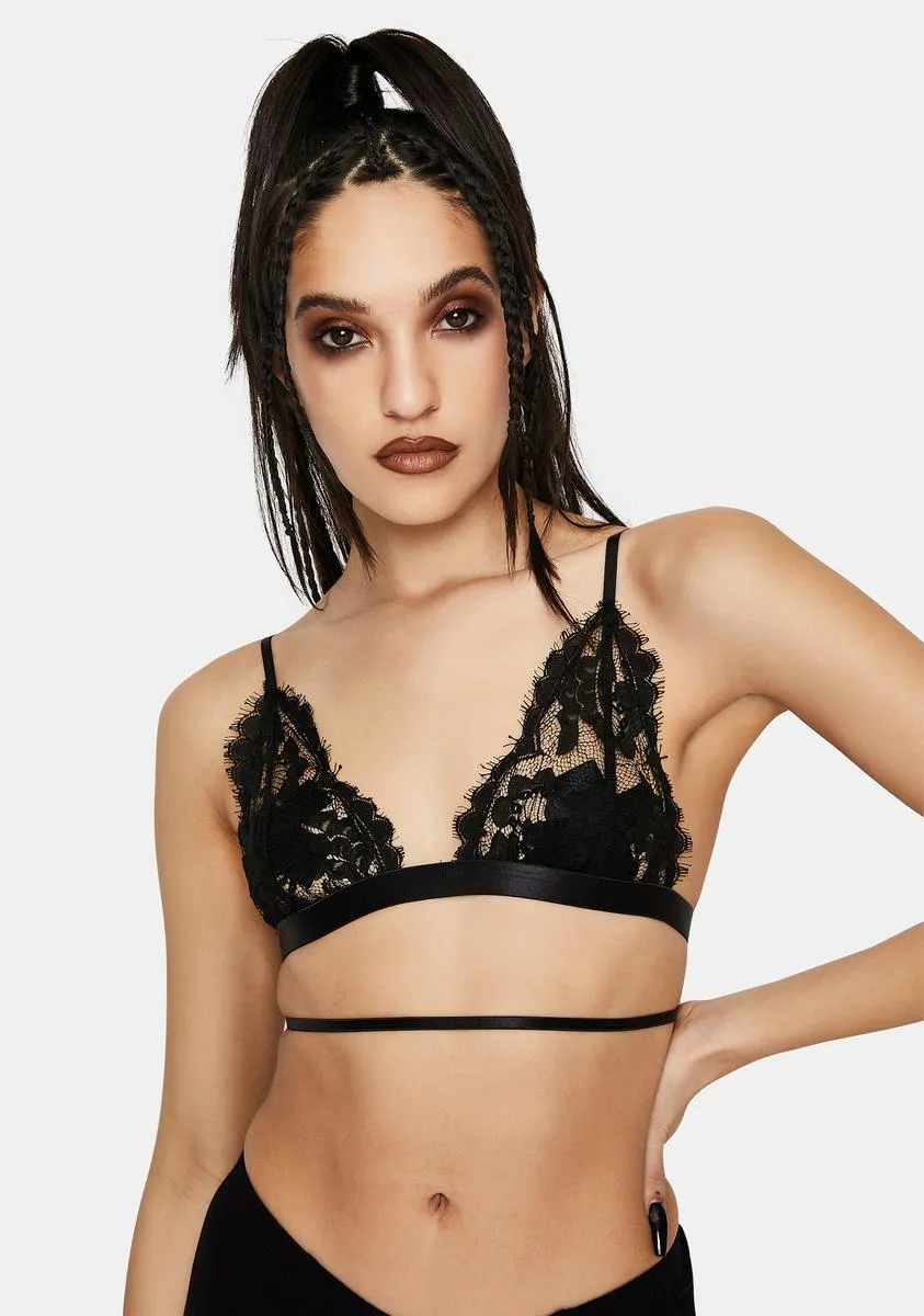 Black Starlit Bralette sold by Dolls Kill