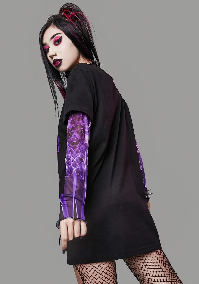 Problematic Poetry Layered Graphic Tee sold by Dolls Kill product image thumbnail 4