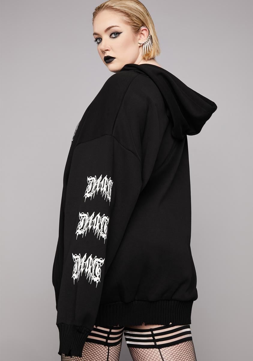 Plus Till Death Graphic Hoodie sold by Dolls Kill product image thumbnail 4
