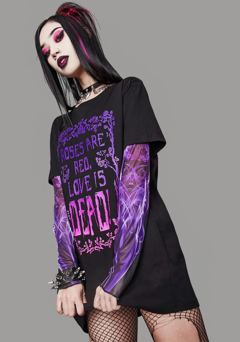 Problematic Poetry Layered Graphic Tee sold by Dolls Kill product image thumbnail 2