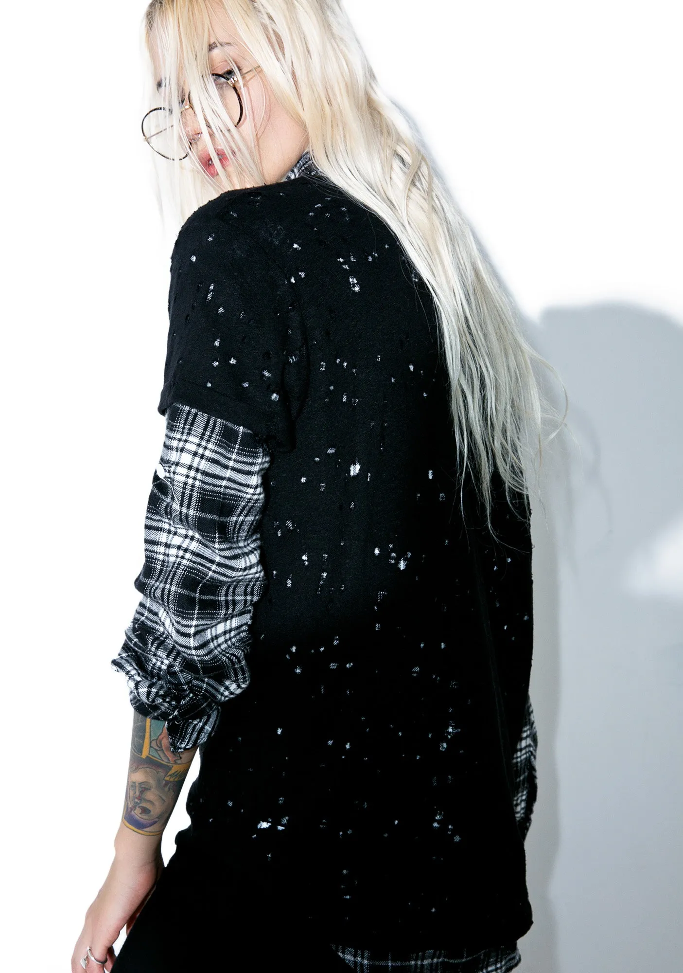 Bess Roll-Up Vintage Tee sold by Dolls Kill product image thumbnail 4