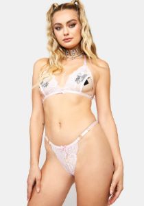 Blush Got An Admirer Lingerie Set sold by Dolls Kill