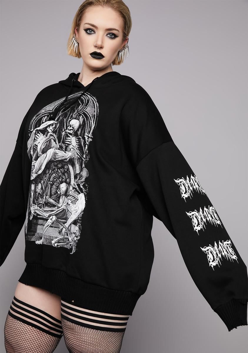 Plus Till Death Graphic Hoodie sold by Dolls Kill product image thumbnail 2
