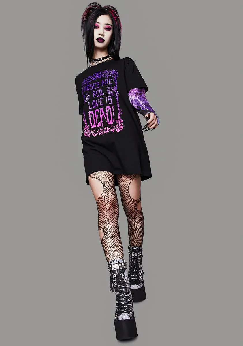 Problematic Poetry Layered Graphic Tee sold by Dolls Kill product image thumbnail 3