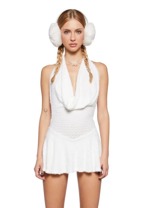 Top Tier Angel Mini Dress - Ivory made by Dolls Kill
