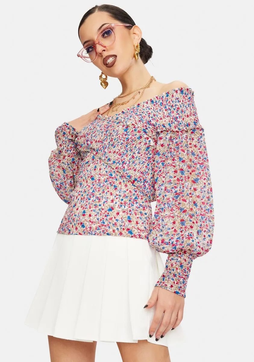 Smock Factor Floral Top sold by Dolls Kill product image thumbnail 2