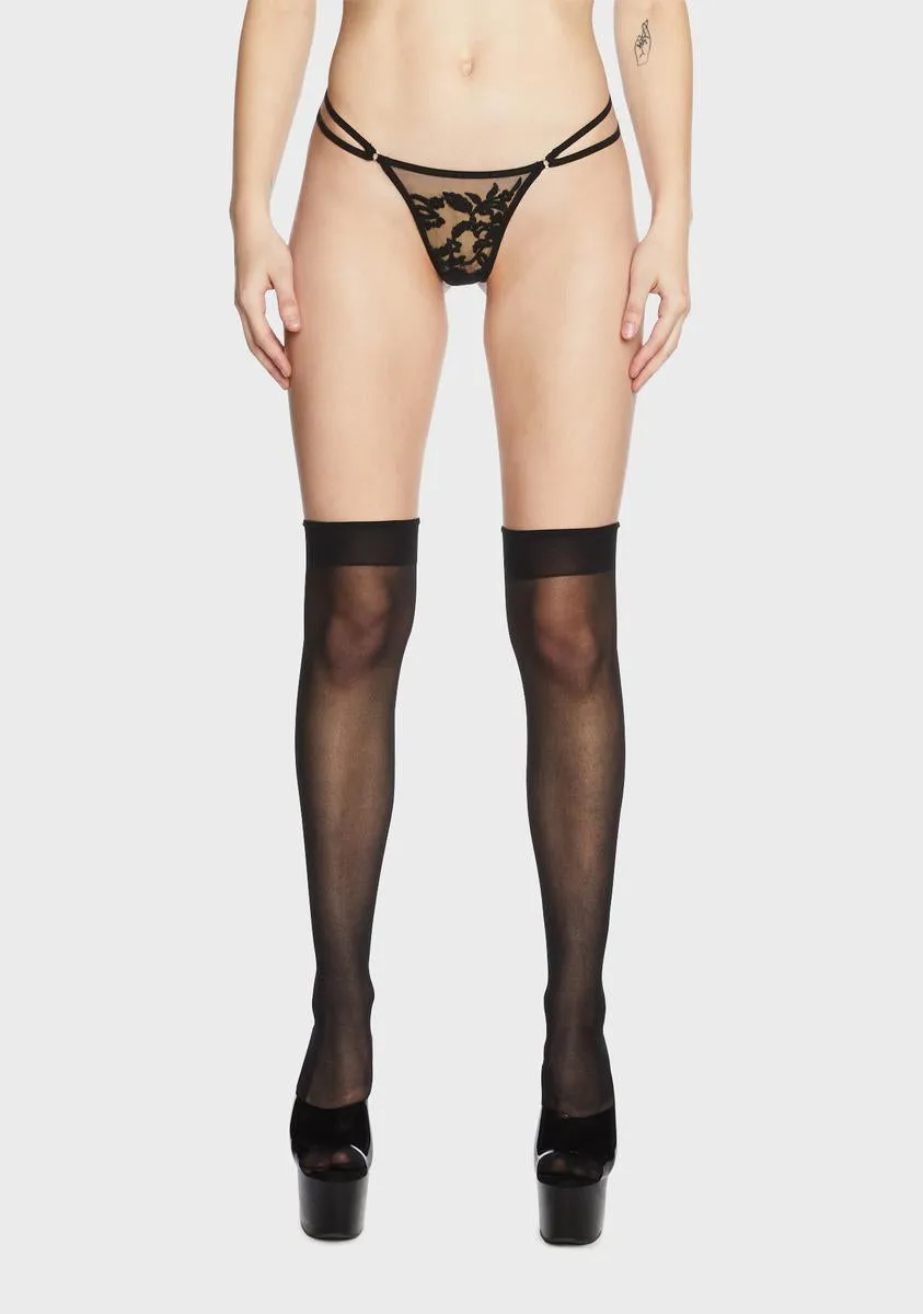 Cornelia Mesh Thong sold by Dolls Kill