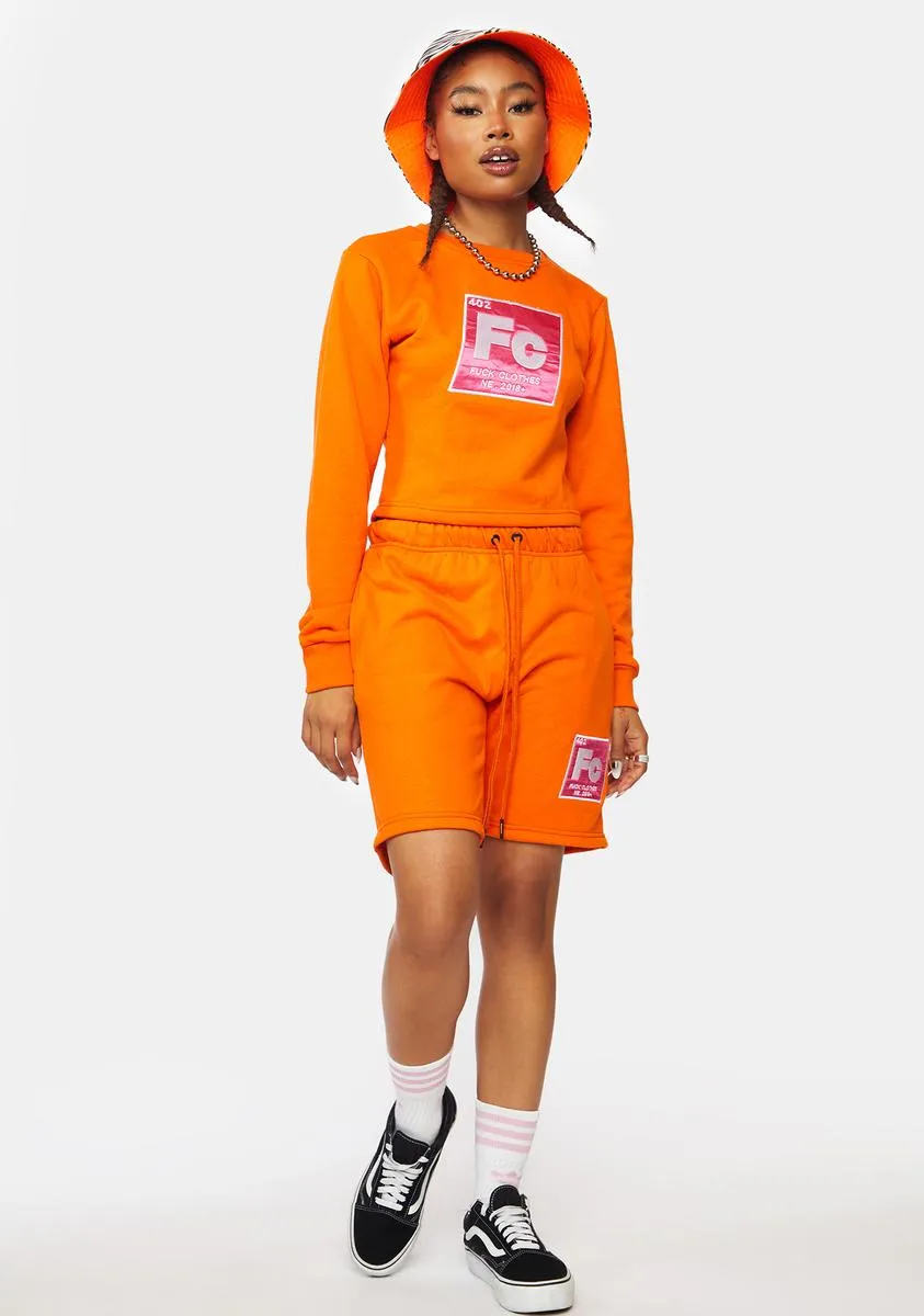 Orange Shorts Set sold by Dolls Kill product image thumbnail 3