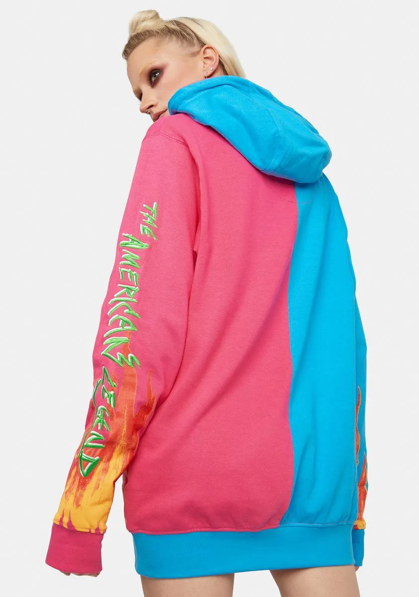 Split Flame Hoodie sold by Dolls Kill product image thumbnail 4