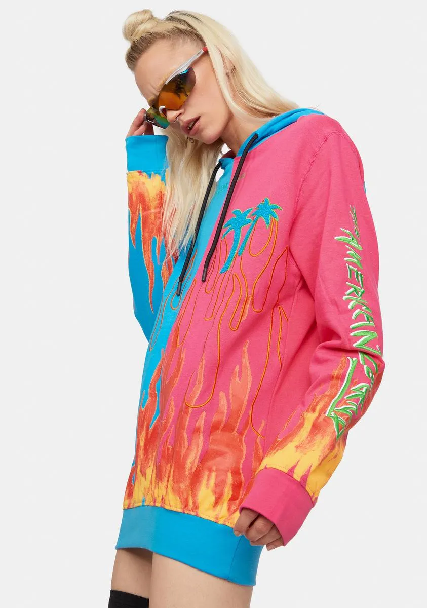 Split Flame Hoodie sold by Dolls Kill product image thumbnail 2