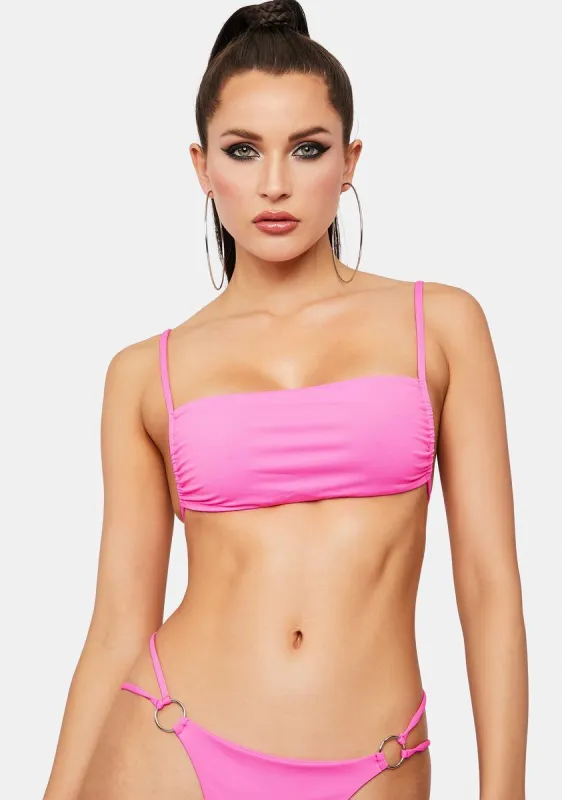 Pink Punch Kailyn Bikini Top made by Frankie's Bikinis