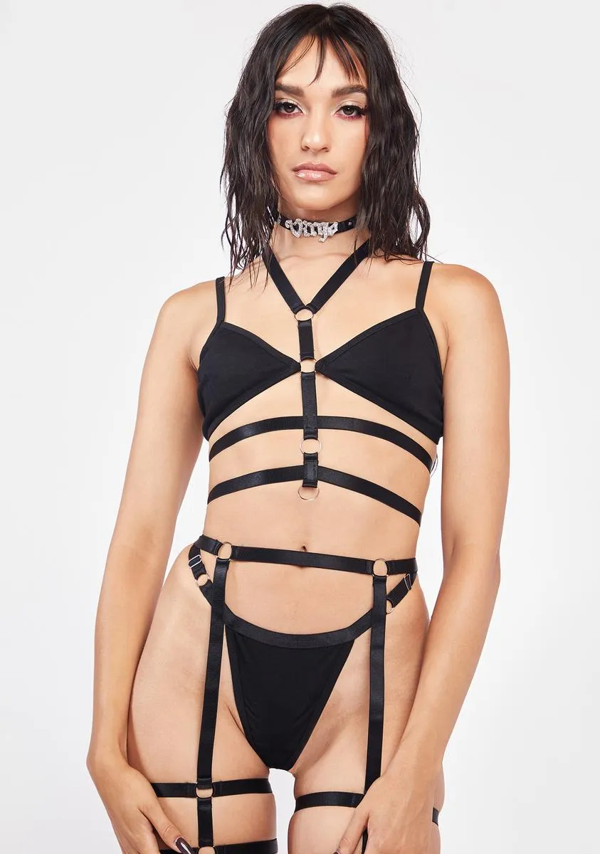Pure Perfectionism Harness Bra Top sold by Dolls Kill