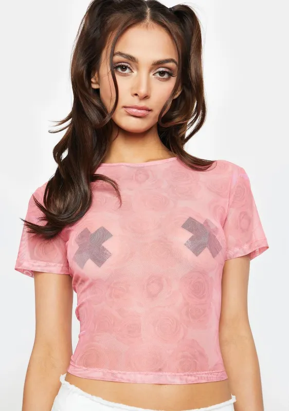 Rose Fantasy Mesh Tee made by Lioness