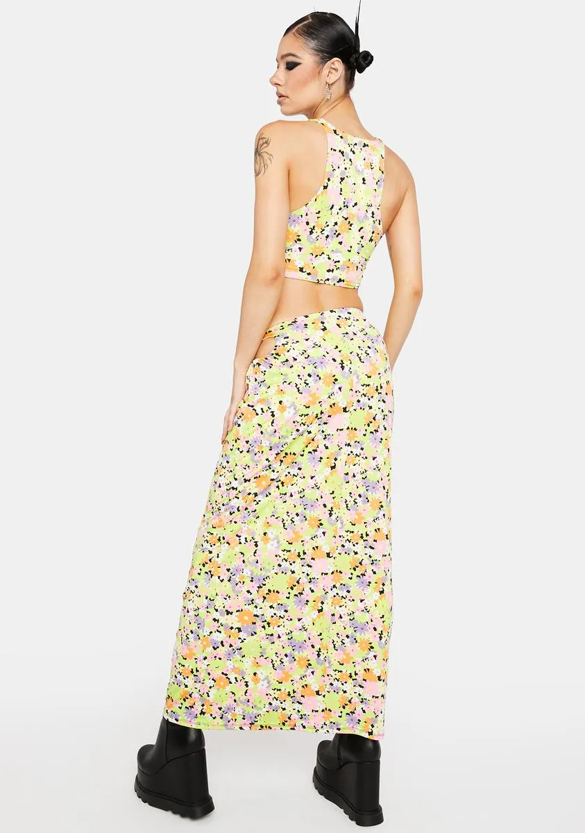 Spring Daisy Anjeli Midi Skirt sold by Dolls Kill product image thumbnail 4