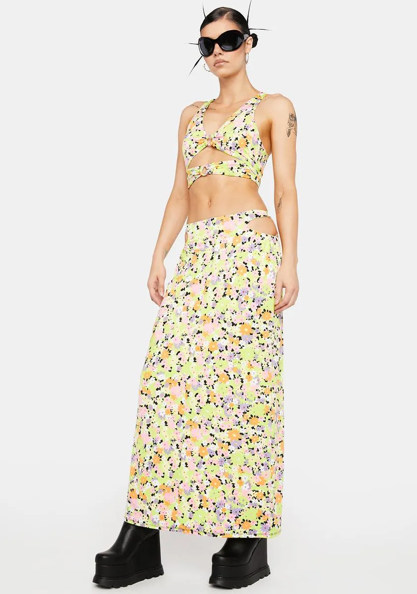 Spring Daisy Anjeli Midi Skirt sold by Dolls Kill product image thumbnail 3