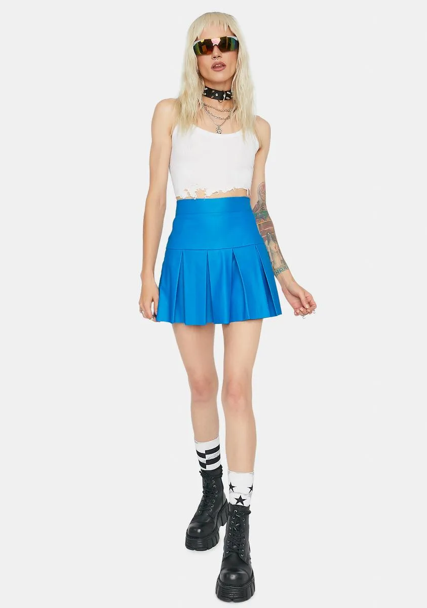 Cobalt Cheap Thrills Pleated Skirt sold by Dolls Kill product image thumbnail 3