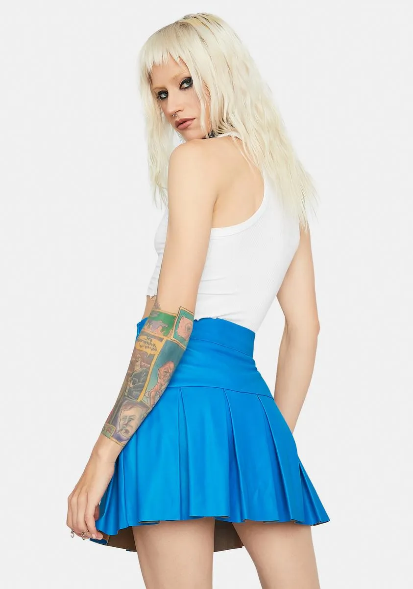 Cobalt Cheap Thrills Pleated Skirt sold by Dolls Kill product image thumbnail 4