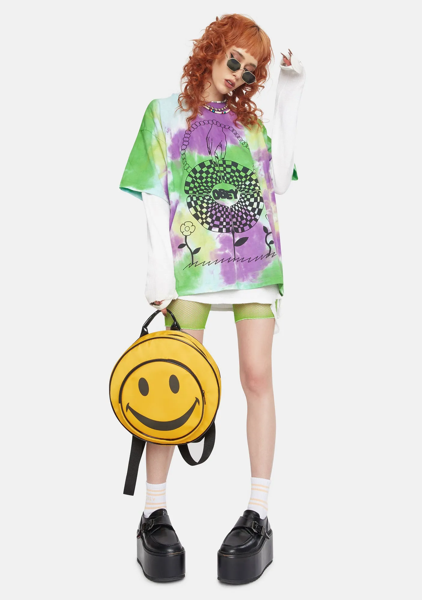 In Bloom Tie Dye Graphic Tee sold by Dolls Kill product image thumbnail 4