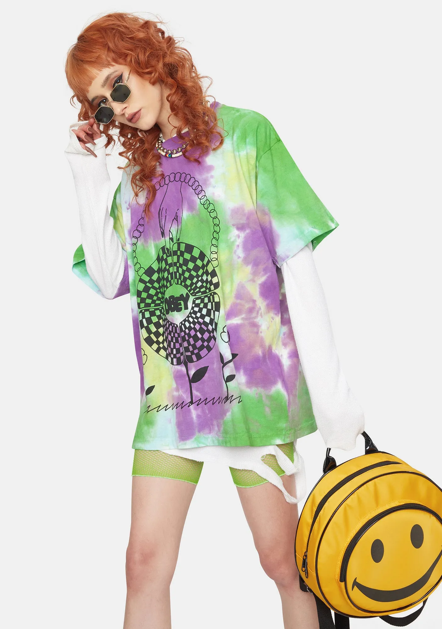 In Bloom Tie Dye Graphic Tee sold by Dolls Kill product image thumbnail 2