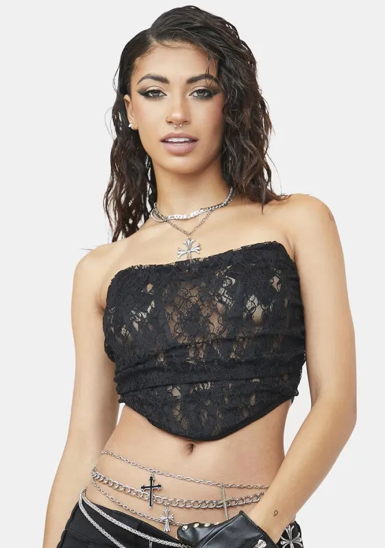 Dress Me Up Bustier Top made by Dolls Kill