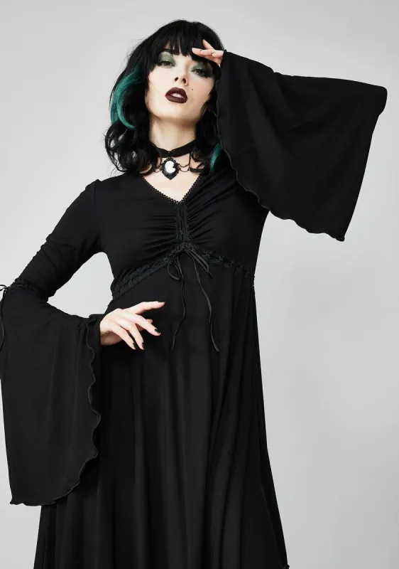 Hex In Harmony Cinched Dress made by Dolls Kill