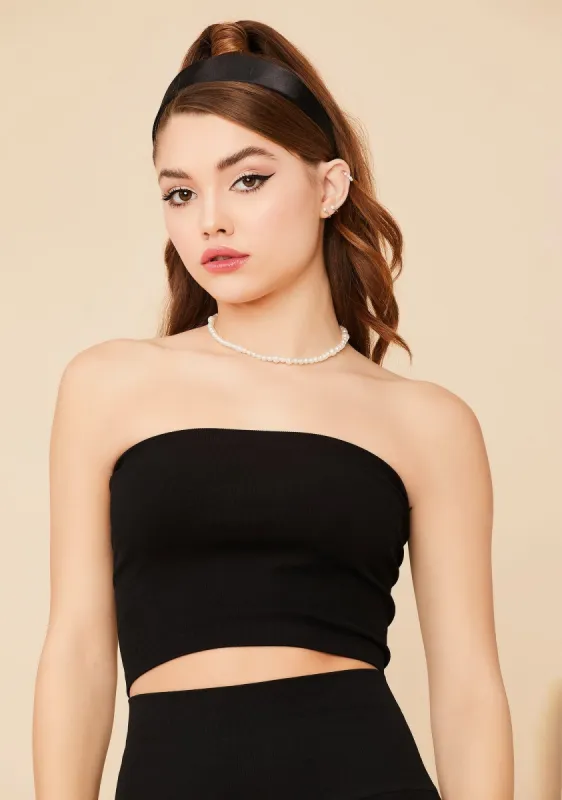 Critical Hit Ribbed Tube Top sold by Dolls Kill